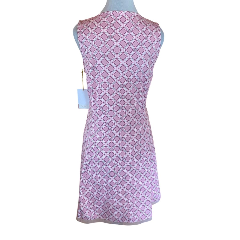 Stella Parker Sport NEW Pink Geo UPF 50 Sleeveless Performance Dress Medium - Picture 3 of 9